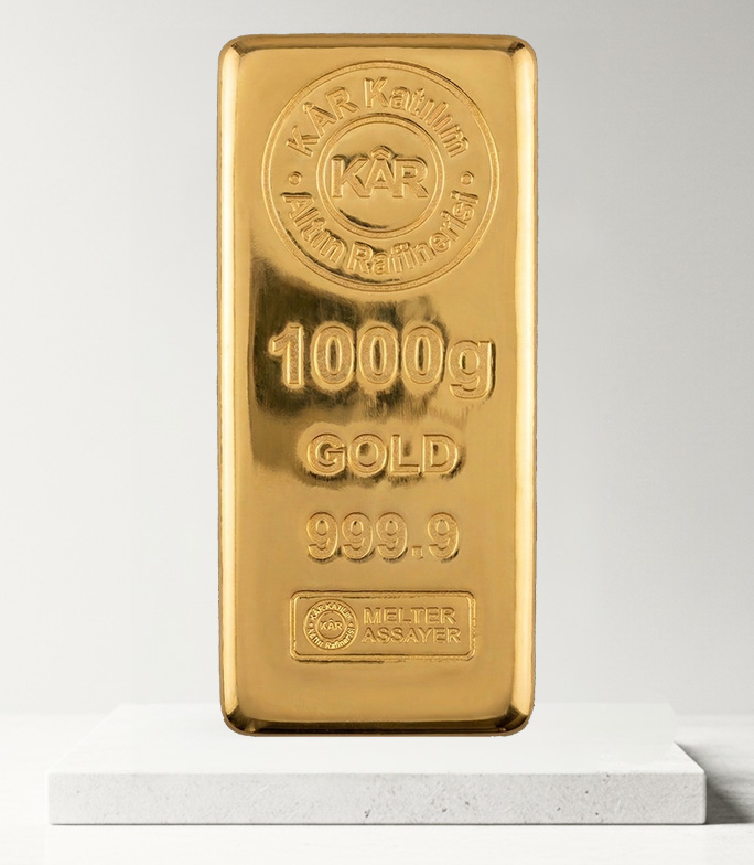 KârGold 1000 Gr 999 Purity Gold Bar