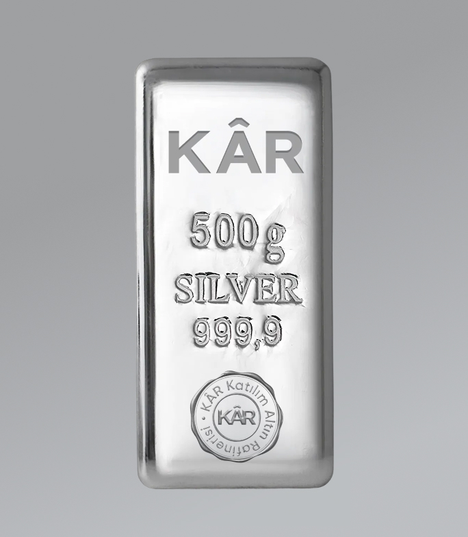 KârGold 500 Gr Silver Bar