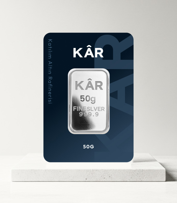 KârGold 50 Gr Silver Bar